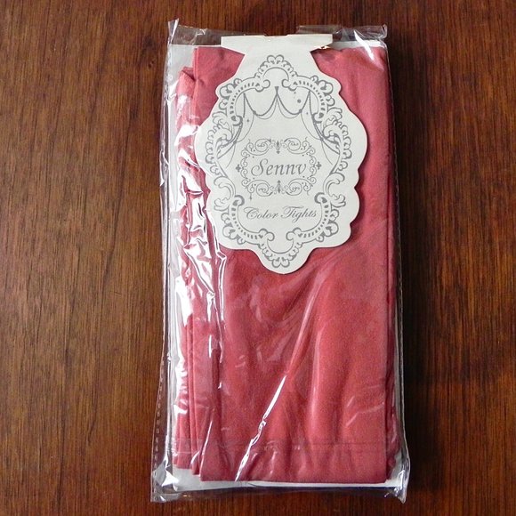 NWT Set of 3 Coloured Tights - Pumpkin, Wine Red, & Taupe - Picture 4 of 11